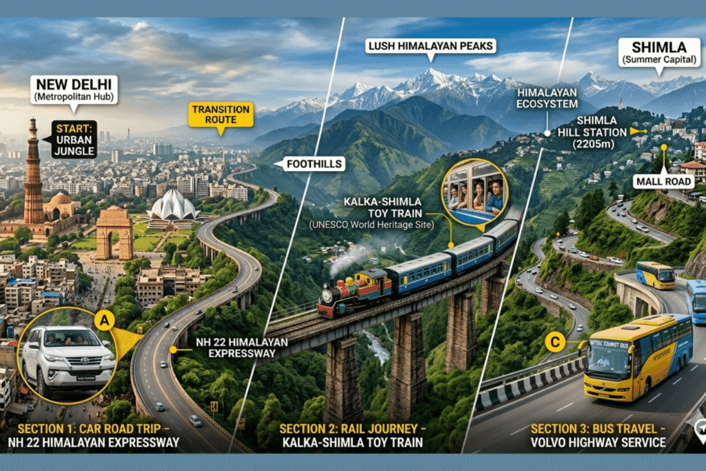 How to Get from Delhi to Shimla